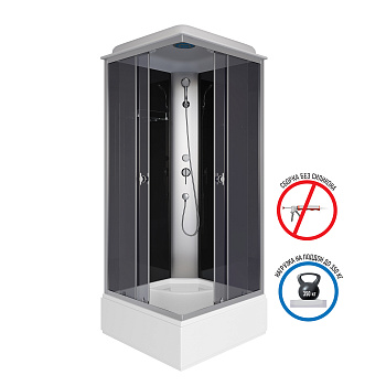 Душевая кабина Niagara Eco E90/26Q/TN 90х90 квадратная с крышей ориентация универсальная Душевая кабина Niagara Eco E90/26Q/TN 90х90 квадратная с крышей ориентация универсальная